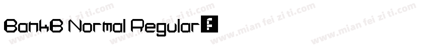 BankB Normal Regular字体转换